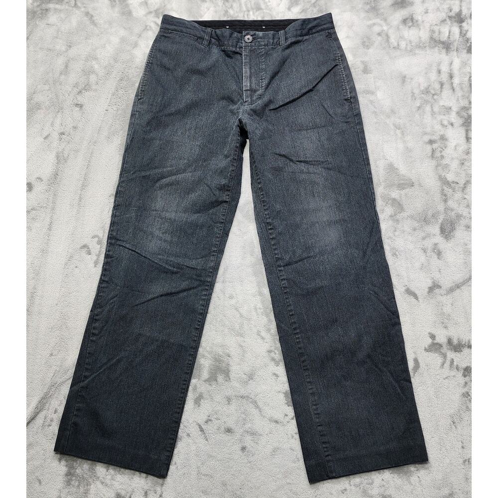 Gap Pants Mens 34X32 Gray Chino‎ Straight Leg Stretch Casual Preppy Y2K Office